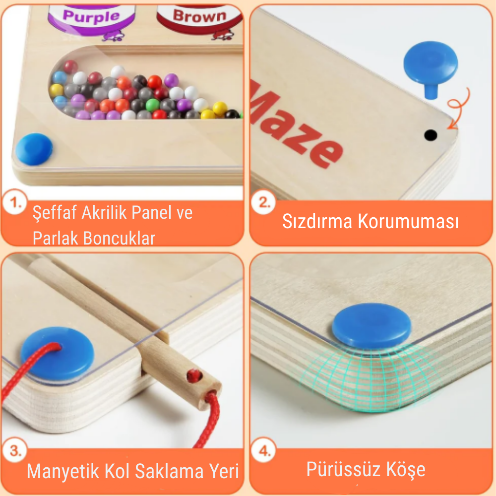 Pufy's Manyetik Renkli Labirent